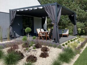 Roleta rzymska pozioma 230gr/m2 szyta na wymiar.