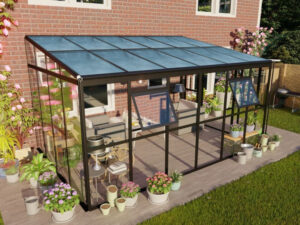 Ogród zimowy Black 434x290cm PC