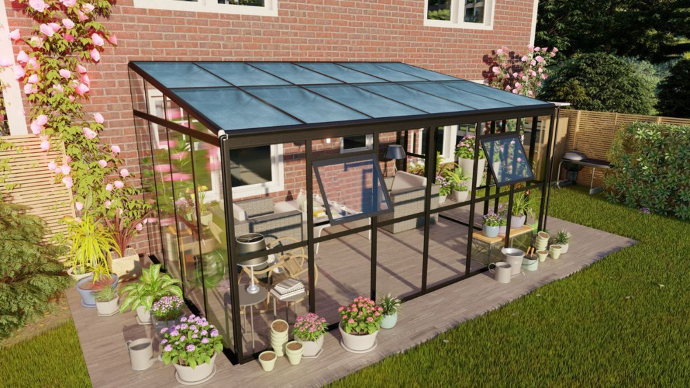 Ogród zimowy Black 434x290cm PC