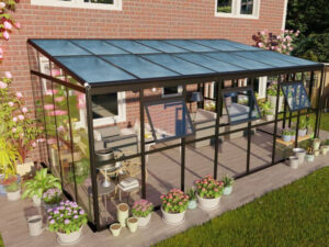 Ogród zimowy  505x290cm PC + Glass